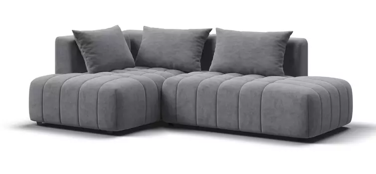 Угловой диван левый Босс Твин Велюр Роял агат