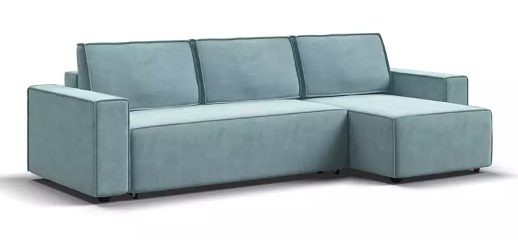 Угловой диван NORD 2.0 велюр Monolit аква