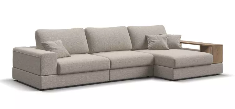 Угловой диван правый BOSS MODOOL XL Рогожка Vento бежевый