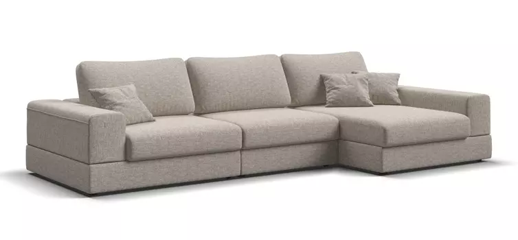 Угловой диван правый BOSS MODOOL XL Рогожка Vento бежевый