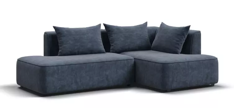 Угловой диван правый KING TWIN Велюр ROYAL топаз NEW