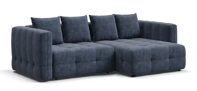 Угловой диван с 2 подлокотниками BOSS ONE MODOOL Велюр Royal топаз NEW