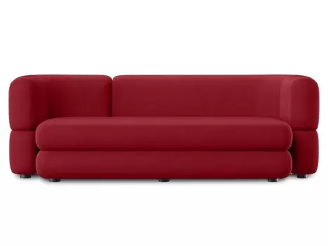 Диван прямой Brera Velour Cherry