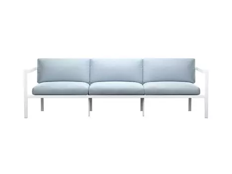 Диван садовый Lotus-1 Textile Silver