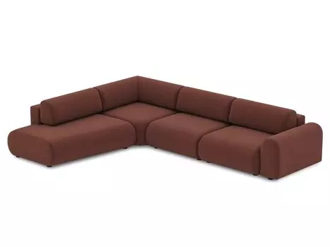 Диван модульный Маиль-5 Textile Marsala