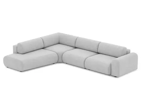 Диван модульный Маиль-5 Textile Silver