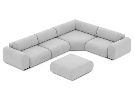 Диван модульный Маиль-6 Textile Silver
