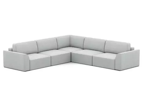 Диван модульный Спейс-М 4 Lazy Silver