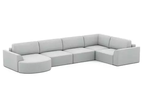 Диван модульный Спейс-М 5 Lazy Silver