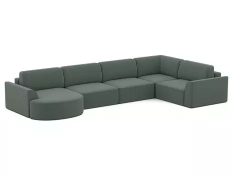 Диван модульный Спейс-М 5 Velvet Olive