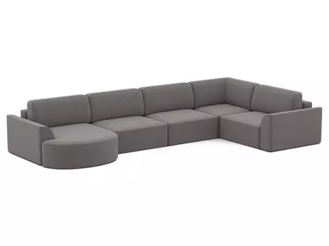 Диван модульный Спейс-М 5 Velvet Grey