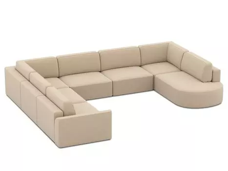 Диван модульный Спейс-М 6 Velvet Beige