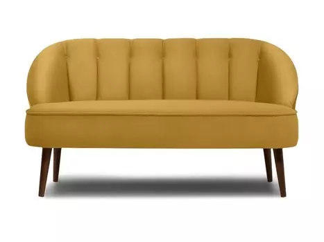 Диван прямой Мона Velvet Yellow
