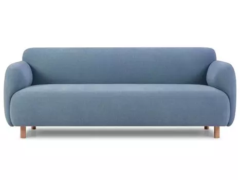 Диван прямой Пайпел-3 Bucle Blue