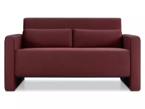 Диван прямой Ланер-Мини 140 Velvet Marsala