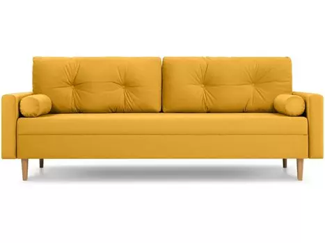 Диван прямой Нумо Velvet Yellow