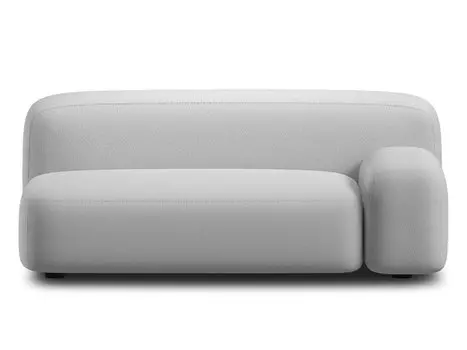 Диван Риббл-1 Bucle Silver