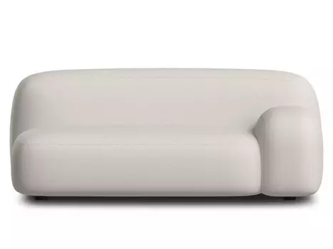 Диван прямой Риббл-1 Bucle White
