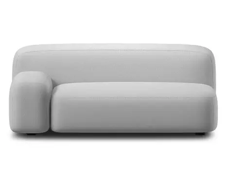Диван Риббл-2 Bucle Silver