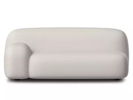 Диван прямой Риббл-2 Bucle White