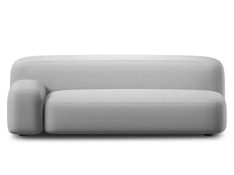 Диван Риббл-4 Bucle Silver