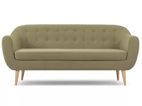 Диван прямой Роттердам-3 Velvet Olive