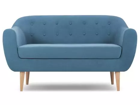Диван прямой Роттердам Velvet Blue