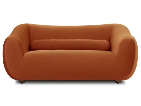Диван прямой Тут Рядом Дом Уютный Оранжевый