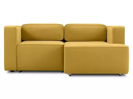 Диван угловой Аронт Мини Velvet Yellow