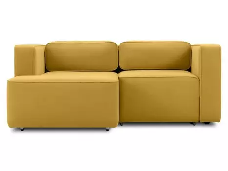 Диван угловой Аронт Мини Velvet Yellow