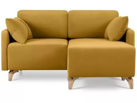 Диван угловой Льери Мини Velvet Yellow