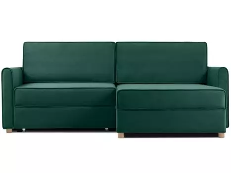 Диван угловой Лилле Velvet Emerald