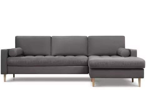 Диван угловой Плэнтис Velvet Grey