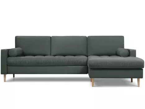 Диван угловой Плэнтис Velvet Olive