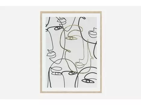 Картина Графика Faces