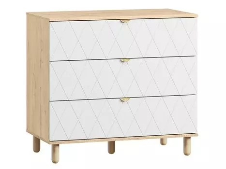 Комод Теджонс-3 Diamond Milk