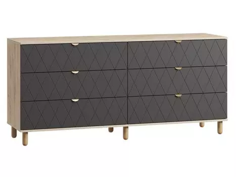 Комод Теджонс-4 Diamond Grafit