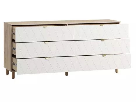 Комод Теджонс-4 Diamond Milk