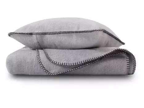 Комплект плед и чехол на подушку Бэй Grey 150x100