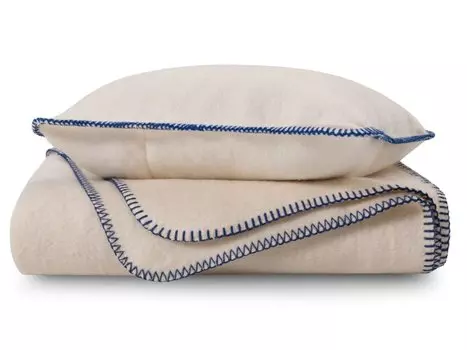 Комплект плед и чехол на подушку Бэй White 150x100