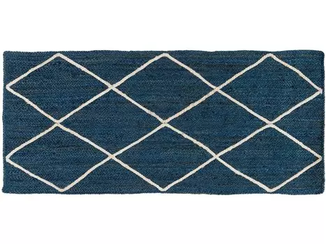 Ковер Джут-Этник-Dark-Blue 70x160