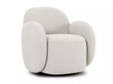 Кресло поворотное Теоп Bucle White