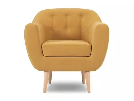 Кресло Роттердам Velvet Yellow
