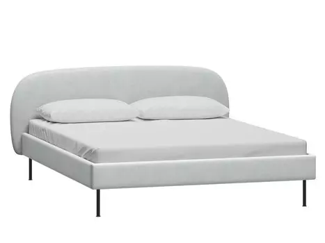 Кровать Берта 140 Velvet Silver