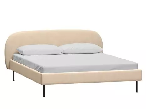 Кровать Берта 160 Velvet Light