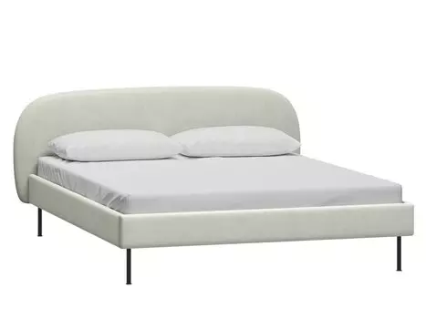 Кровать Берта 160 Velvet Silver