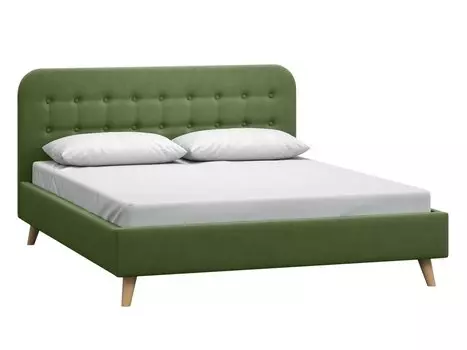 Кровать Динс 140 Velvet Olive