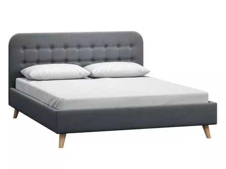 Кровать Динс 180 Velvet Grafit