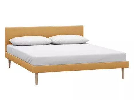 Кровать Гама 160 Velvet Wet sand