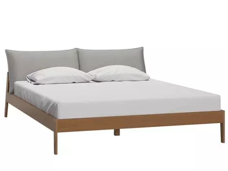 Кровать Эвелен-Walnut 160 Soft Grey